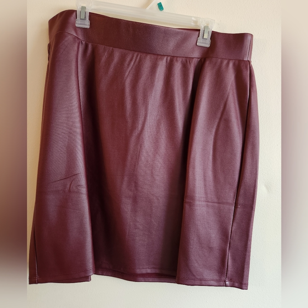 Pleather skirt